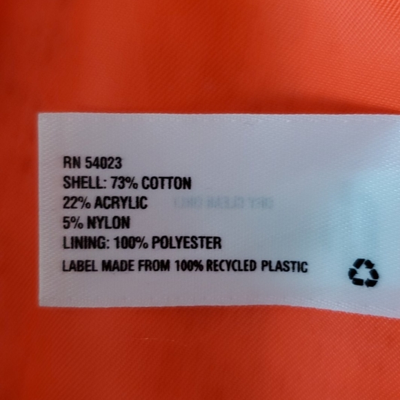 Gap Cotton Jacket with Side Pockets Blue & White like new Zipper front - Picture 8 of 8